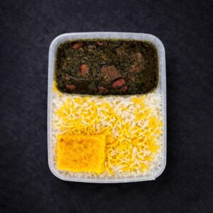 چلو‌ خورش قرمه‌سبزی